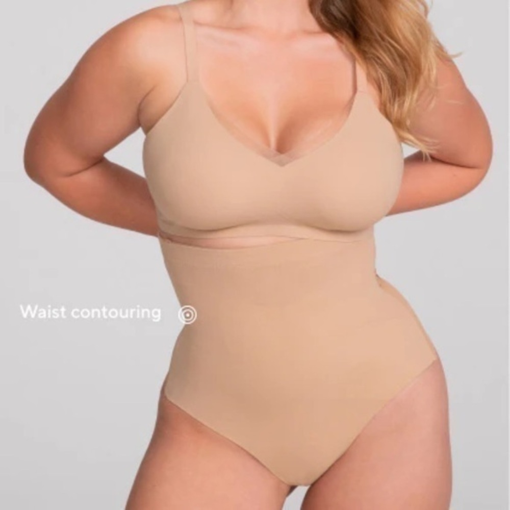 NWT Honeylove Super Power Thong Sand 1X